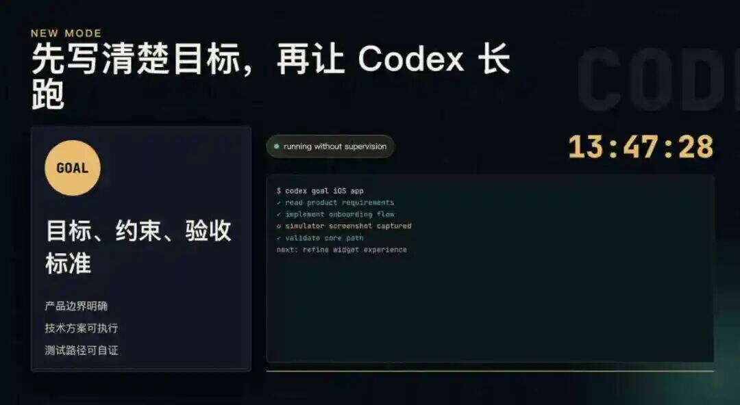先写清楚目标，再让 Codex 长跑